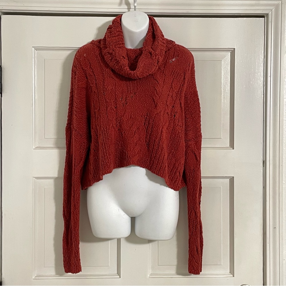 Free People Crochet‎ Crop Sweater